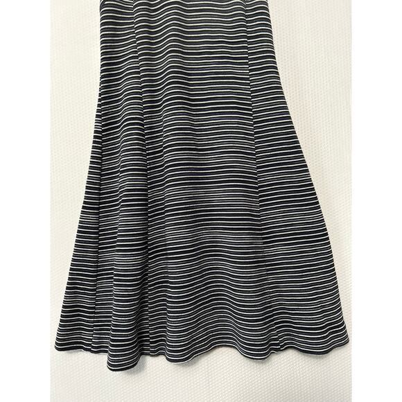 Banana Republic Navy White Striped Sleeveless Fit & Flare Zipper Dress 00P - Picture 3 of 11